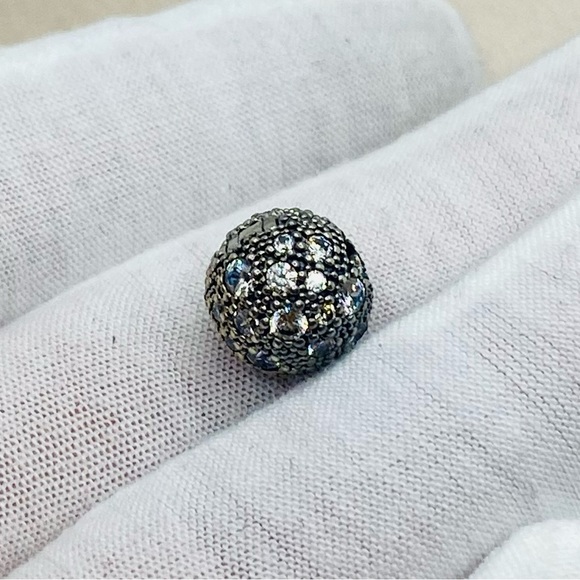 EUC Pandora 791286CZ Sterling Silver Cosmic Stars Clip w/ Clear Zirconia - Picture 3 of 11